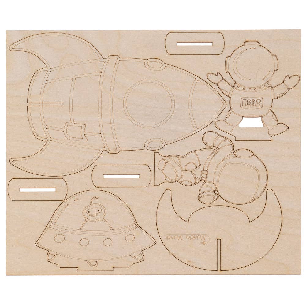Munda Mundi - Wholesale Wood Toy - Kids - Wooden play set Space2