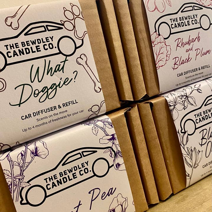 Car Diffuser - Retail Starter Pack (24) with FREE Testers for wholesale by The Bewdley Candle Co.