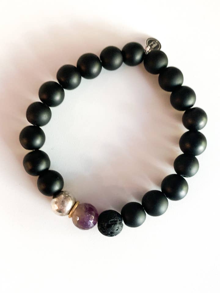 Diffuser Bracelet with Amethyst for wholesale by Lovers and Heroes