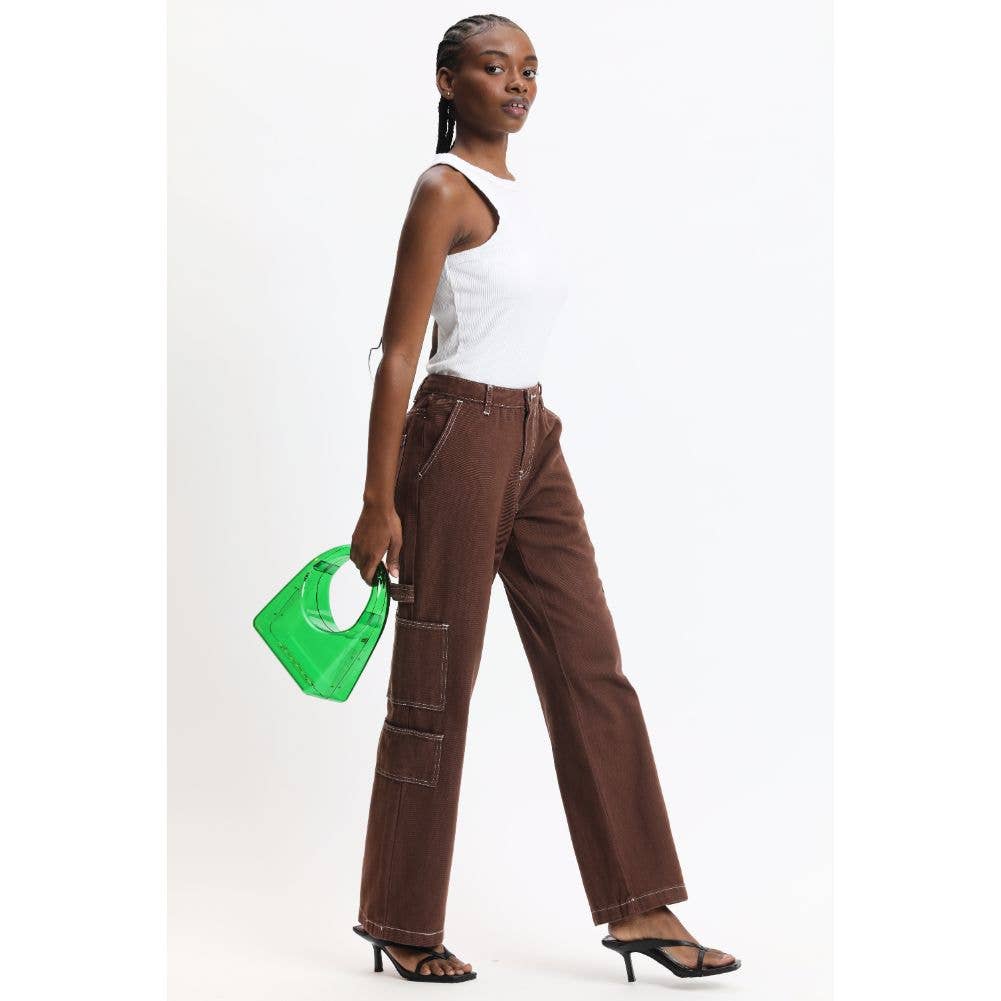 Urban Expressions - Wholesale Clutch - Dames - Zoila acrylic avondtas met transparant design17