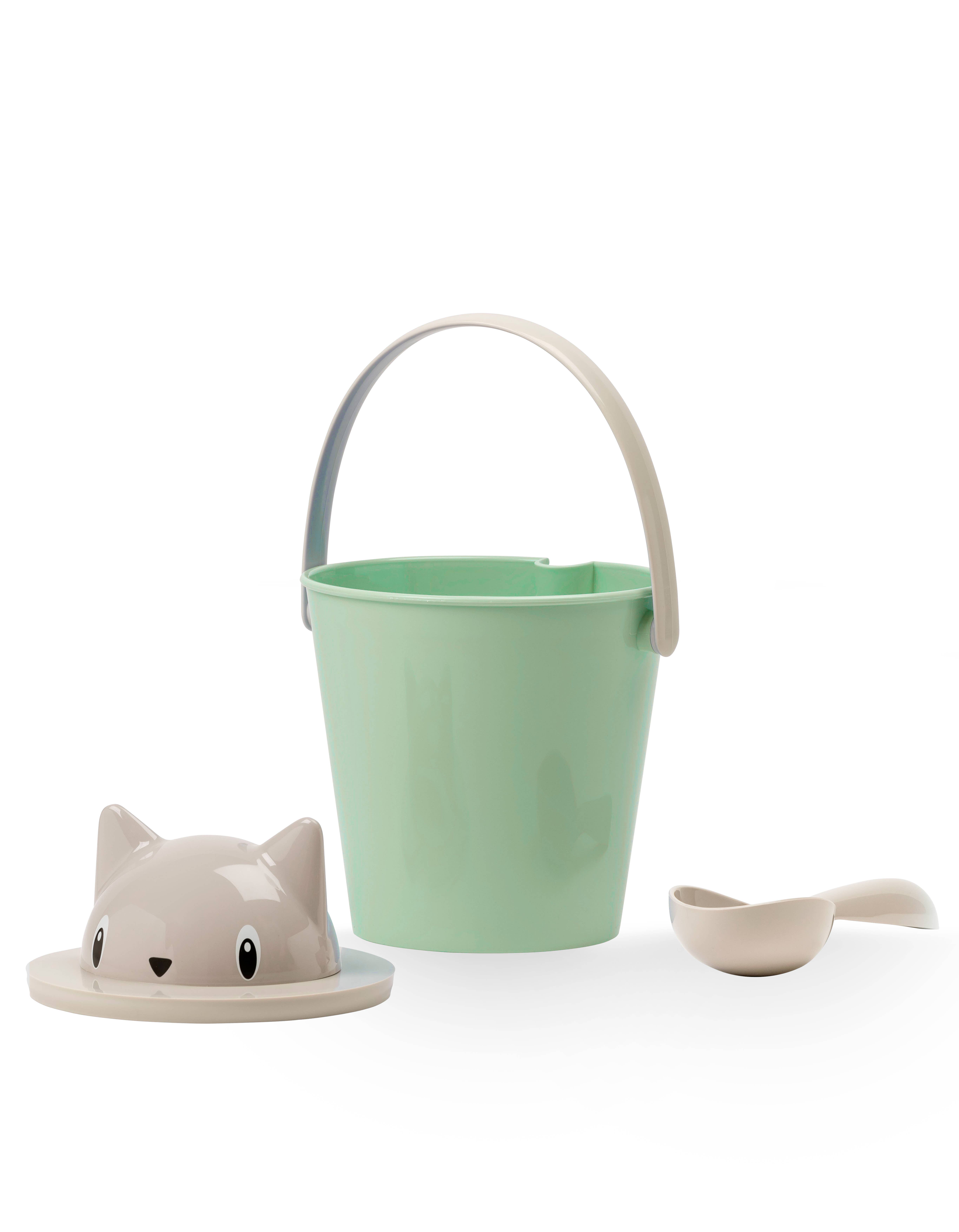 United Pets – tigela - Gato e cão por atacado – Balde de croquete ecológico com colher3