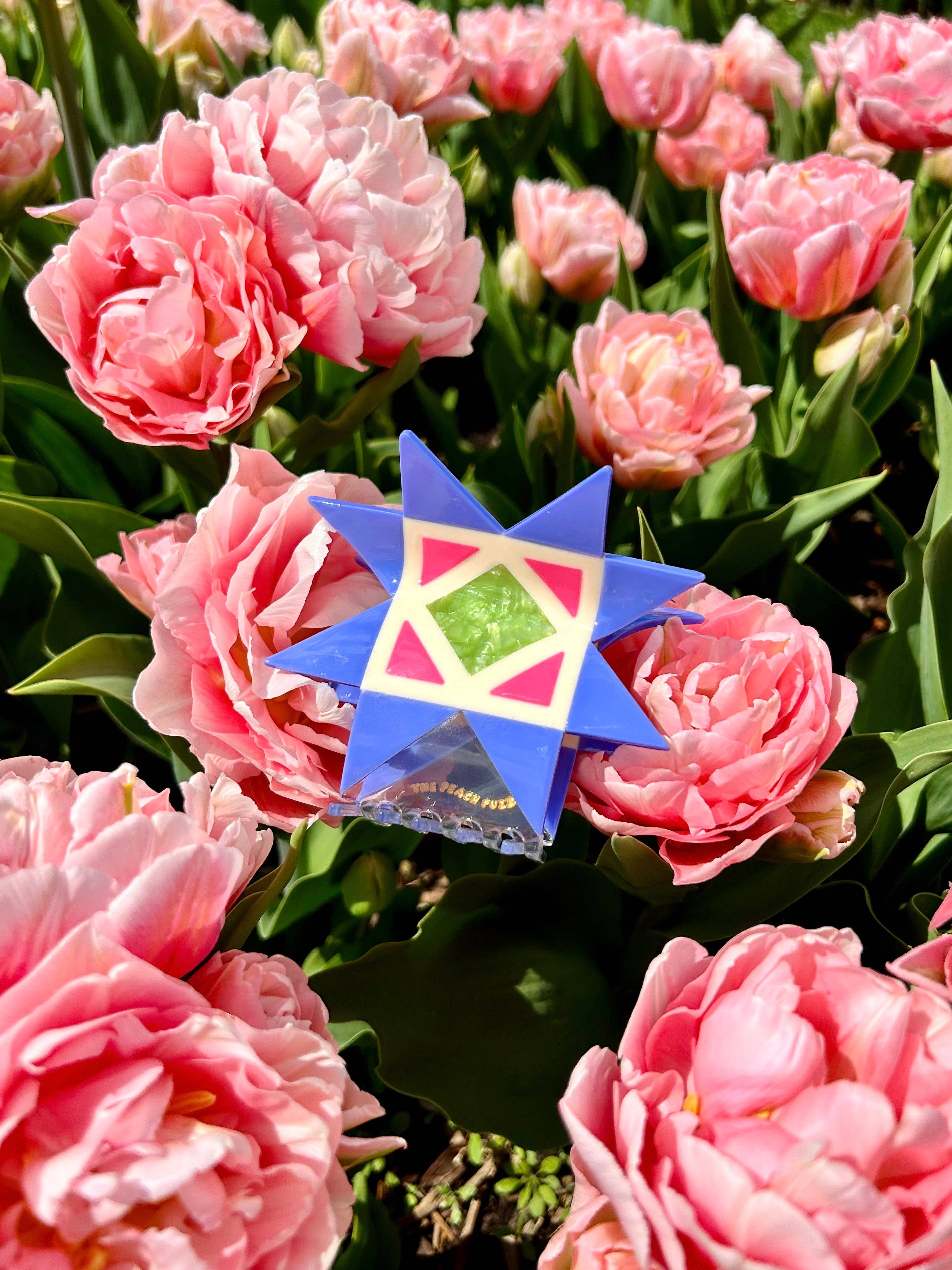 The Peach Fuzz - Wholesale Hair Accessories Set - Women's - Quilt Hair Claw2