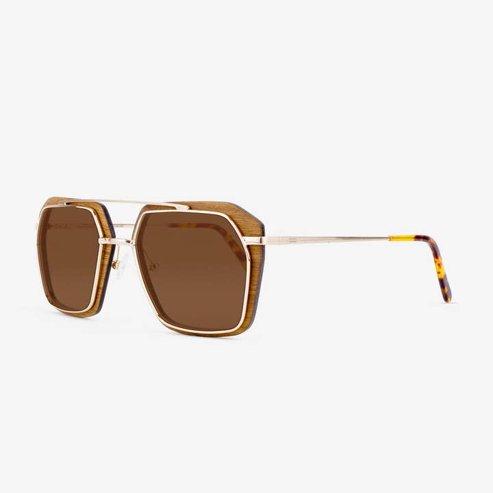Tommy Owens - Wholesale Sunglasses - Unisex - Bal Harbour - Metal & Wood Sunglasses1