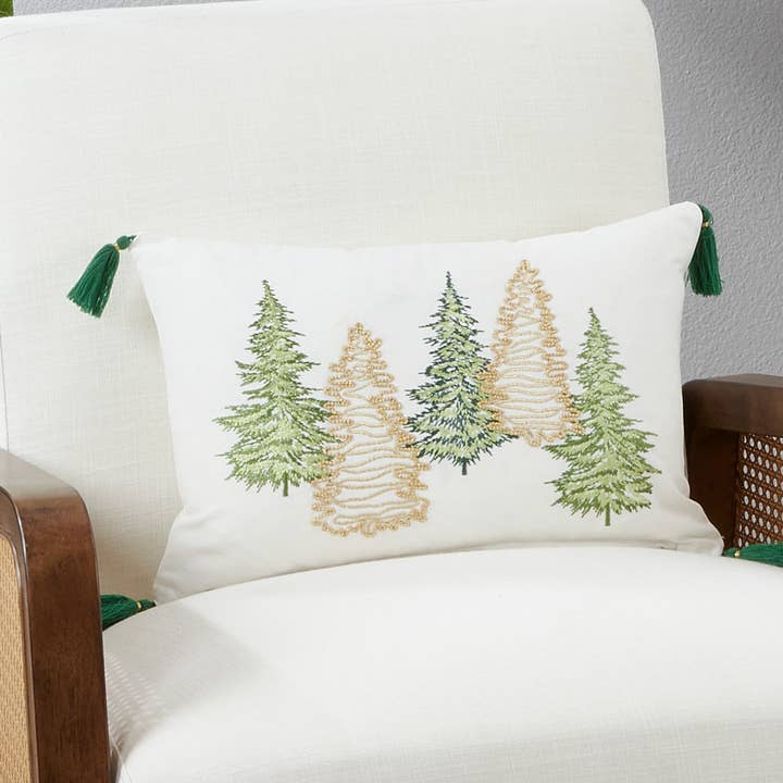 Kasta kudde med julgrandesign för wholesale av Saro Lifestyle