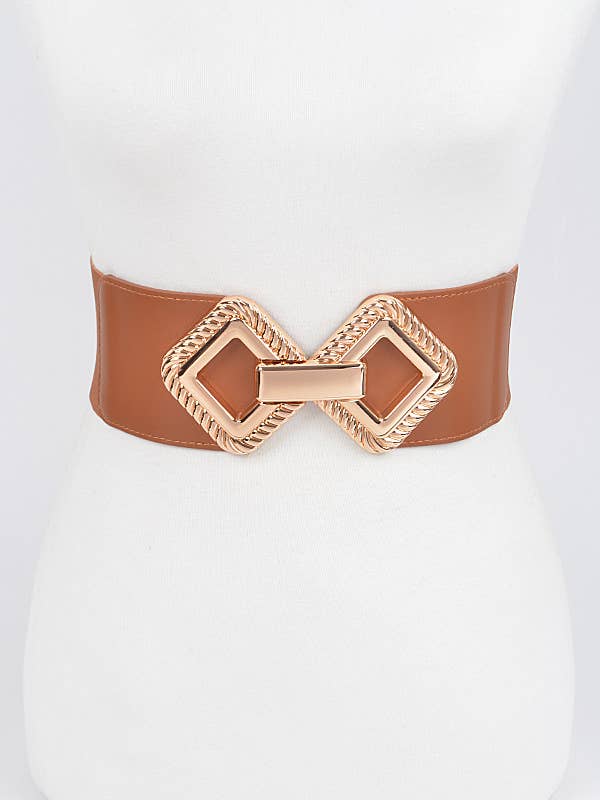 Big Metal Buckle Stretch Belt for wholesale by Shop Neighbors