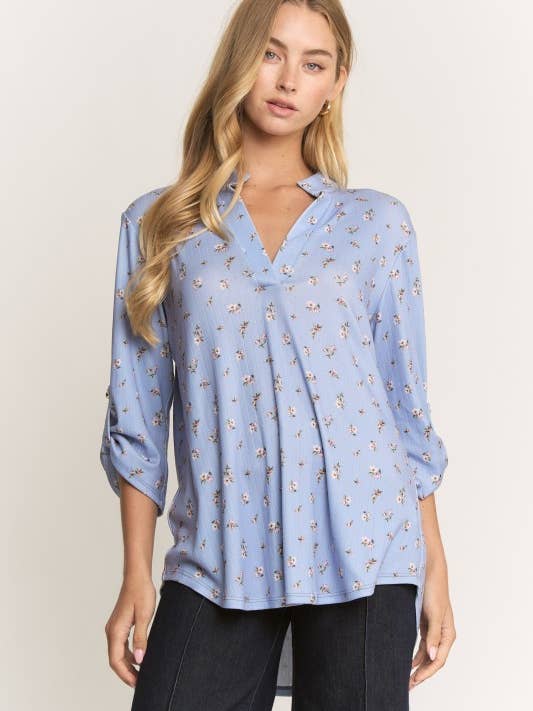 ST1002-148 FLORAL TOP for wholesale by HEIMISH