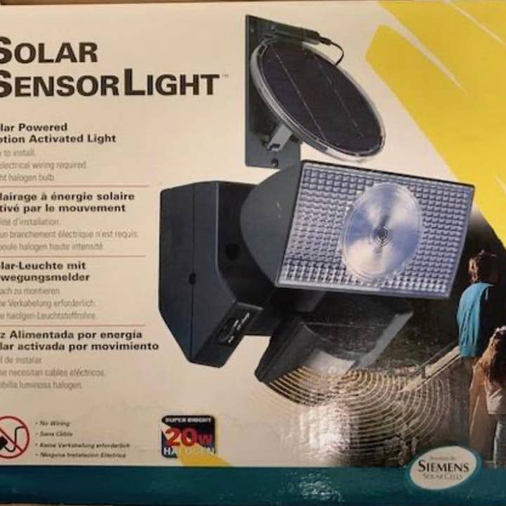 OutdoorSolarOutlet - Wholesale Outdoor/Lawn Light - New Alpan 20W Dual Security Detector Solar Spot Light Motion Sensor Outdoor