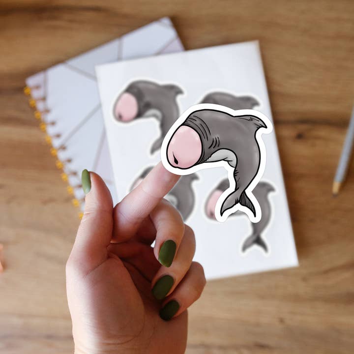 Shark dick sticker for wholesale by Crafted By Rebecca B