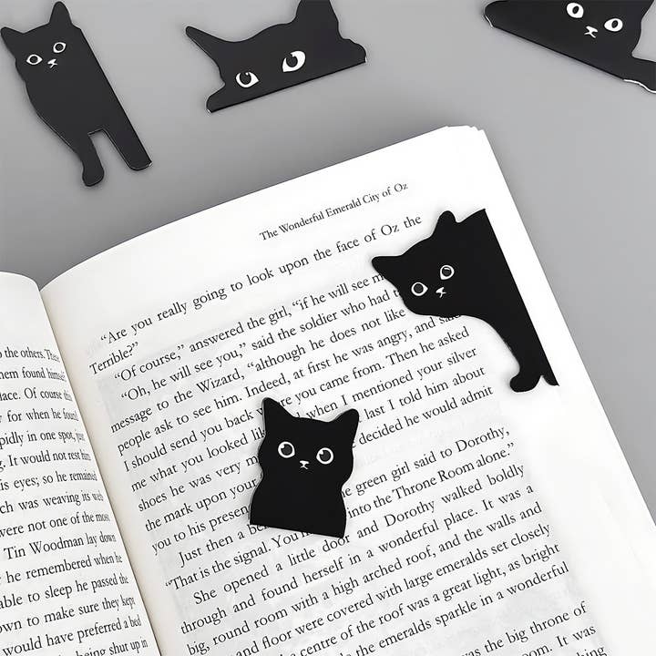 Wrapables.com - Wholesale Bookmark - Wrapables Magnetic Black Cat Bookmarks, (Set of 24)4