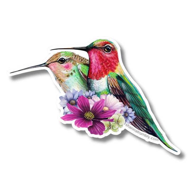 Hummingbird Sticker for wholesale by Shanna Trumbly