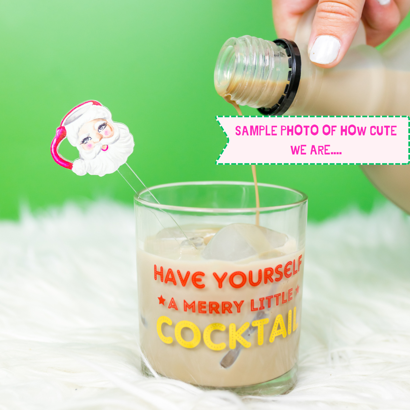 XO ACRYLICS | ACRYLIC STICKS - Vente Mélangeurs à boisson - BÂTONS DE NOËL EN ACRYLIQUE3