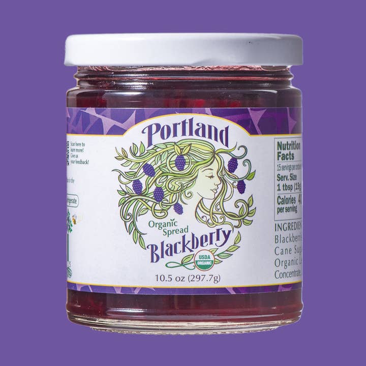 Portlandia Organic Spread- Blackberry for wholesale by Portlandia Foods