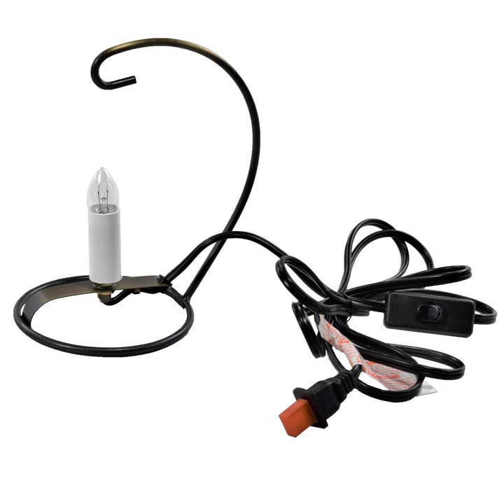 J Devlin Glass Art & Bert Anderson Collection - Wholesale Accent/Desk Lamp - Purple Stained Glass Accent/Desk Lamp or Night Light
