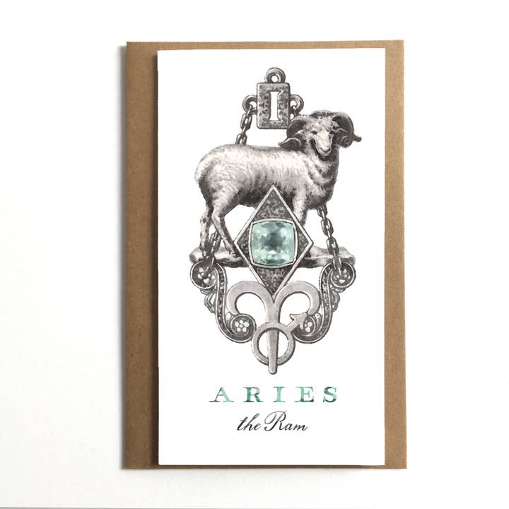 A Zillion Dollars – Engroshandel Hverdagshilsen kort – Vædderen Ram; Vintage Zodiac Lykønskningskort; Kort til Vædderen; Vintage Astrologi; Unik astrologi; Astrologisk Tegn; Horoskop
