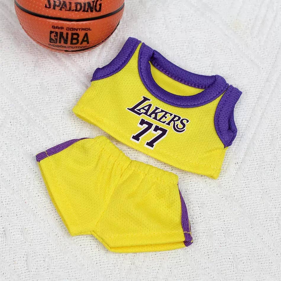 Little Trendy - Wholesale Doll Clothing - Kids - Handmade Basketball jersey for 17cm dolls sport set4