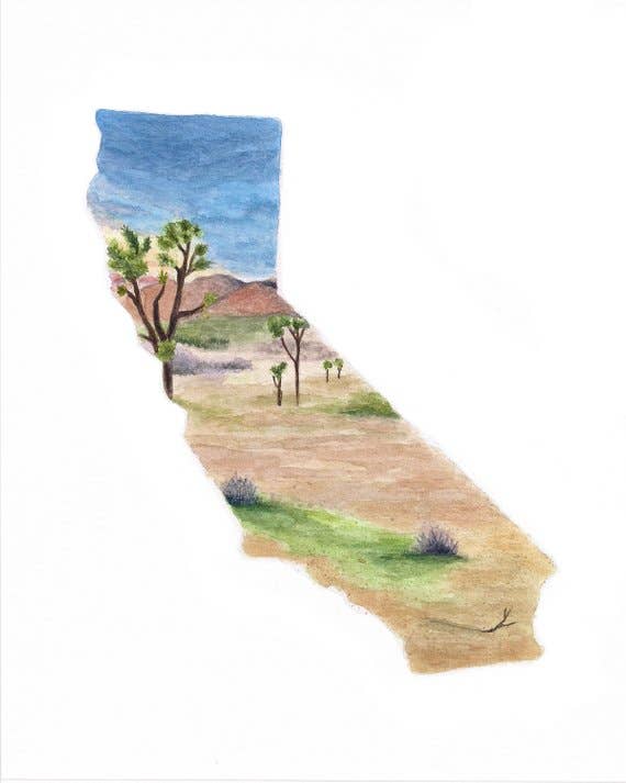 Rachel Alvarez Art - Wholesale Art Print - Joshua Tree California State Art Print - National Park Print1