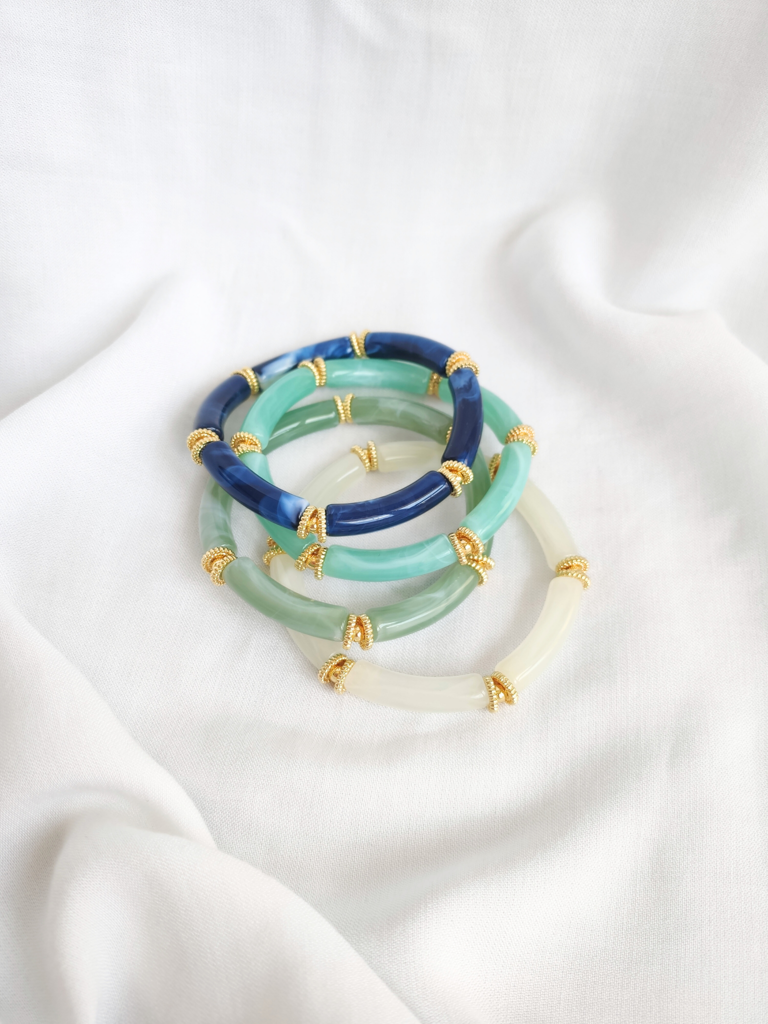 L'Atelier d'Artémis - Venta al por mayor Pulsera de cuentas - Pulsera elástica SALMA25