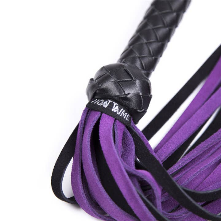 Stylex Party - Wholesale Sex Toy - Black and Purple Leather Whip Sexy Roleplay