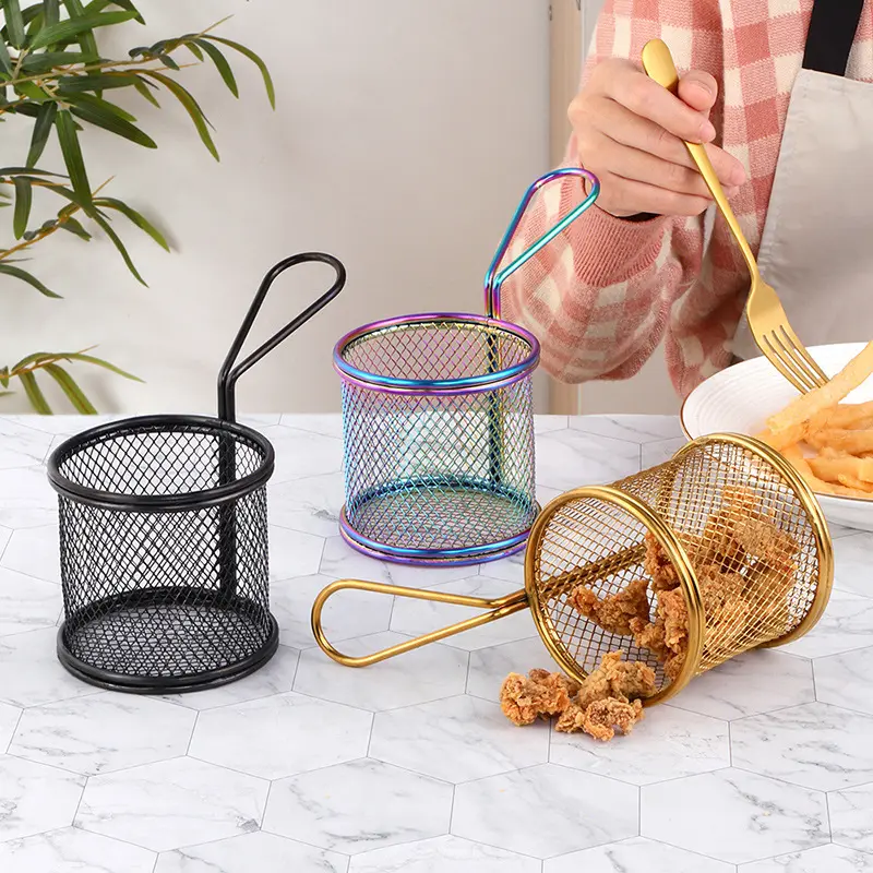 Sostraw & SmartThings - Wholesale Appetizer Serveware - Fries Basket - Rounded shape - 4 colors 7