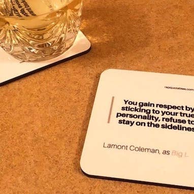 Rap Quotable Coasters: Rap Lyrics in Plain English for wholesale by Parts Apart
