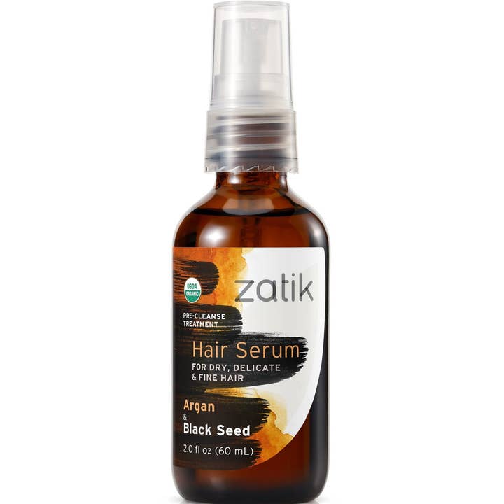 Zatik Naturals - Wholesale Hair Serum - Hair Serum, Pre-Cleanse Treatment Black Seed & Argan, 2 oz