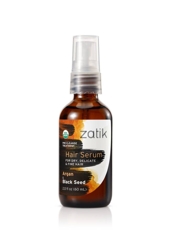 Hair Serum, Pre-Cleanse Treatment Black Seed & Argan, 2 oz for wholesale by Zatik Naturals
