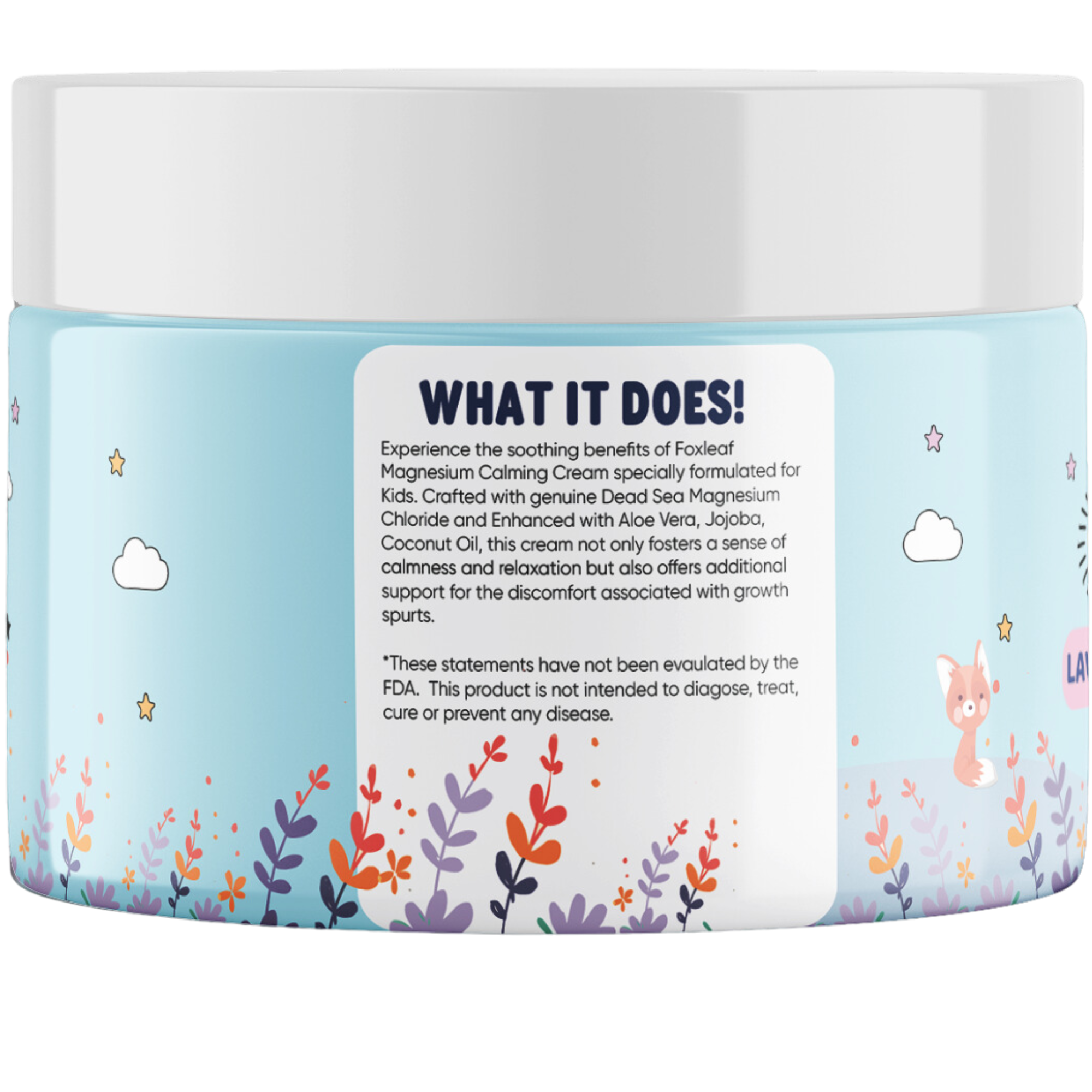 Foxleaf Organics – wholesale Massage oil/gel – Magnesium Cream for Kids with Shea Butter & Lavender - 4oz8