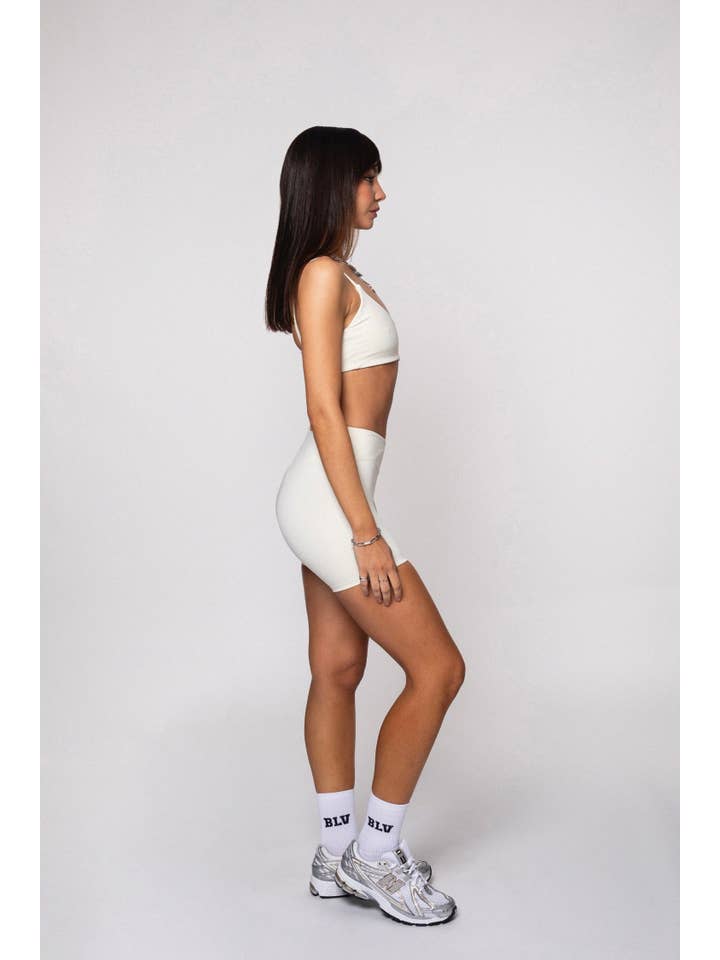 White Utopie Shorts in Ivory for wholesale on Faire4