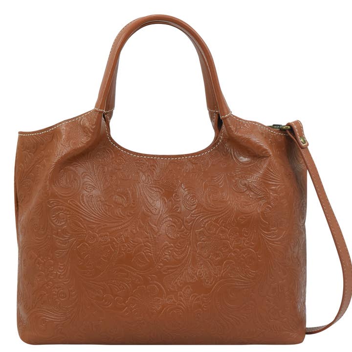 Heritage Leather Large Tote - 8528 for wholesale by Anuschka | Vanya Lara (USA)