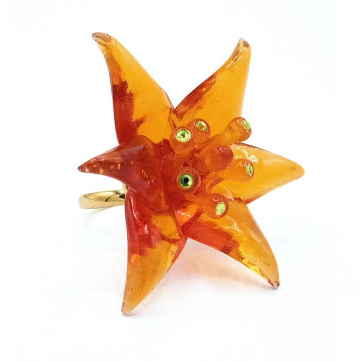 Orange Lilja Ring för wholesale av kiwipomelo