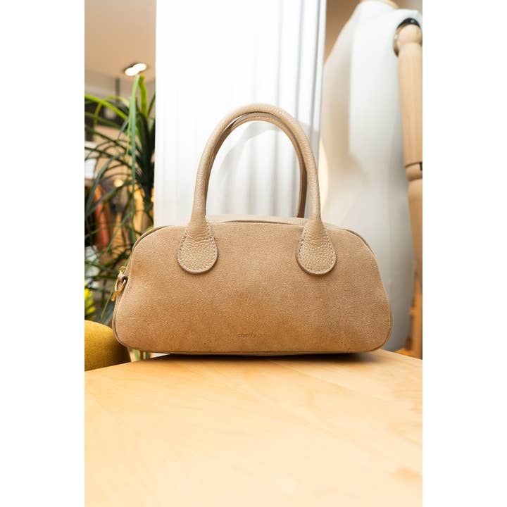 Cherry Paris - Wholesale Top Handle Bag - Women's - ARIELLE SUEDE Bag - 41588