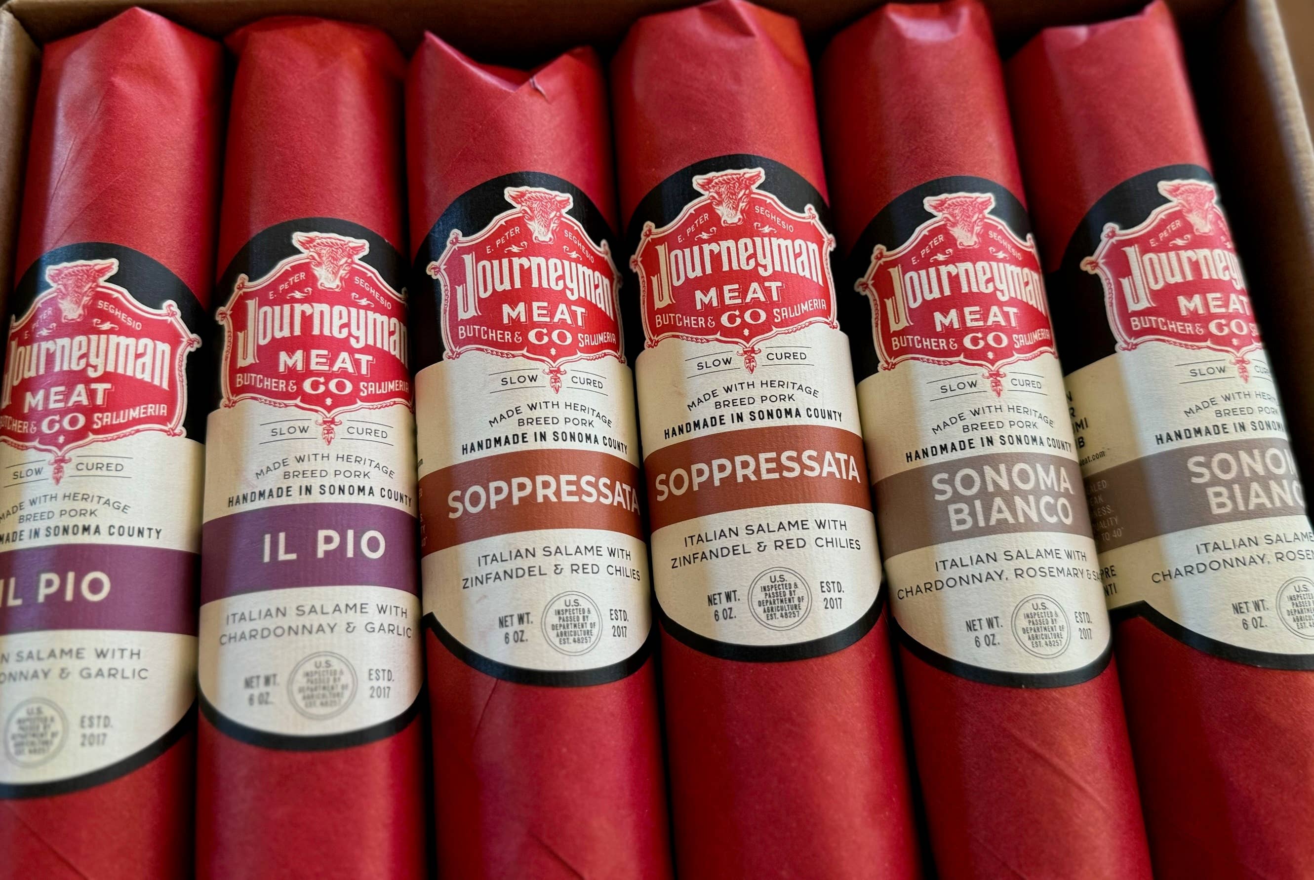 Journeyman Meat Co. - Vendita all'ingrosso Salame - Salumi Sampler - Una confezione di 3 dei nostri gusti più apprezzati!1