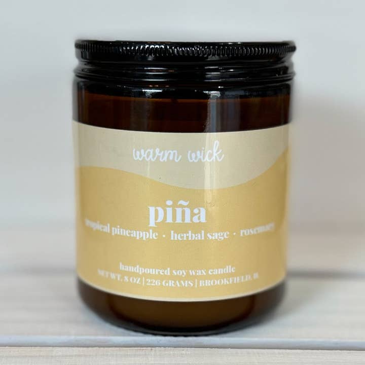 PIÑA Natural Soy Wax Candle for engroshandel hos Warm Wick