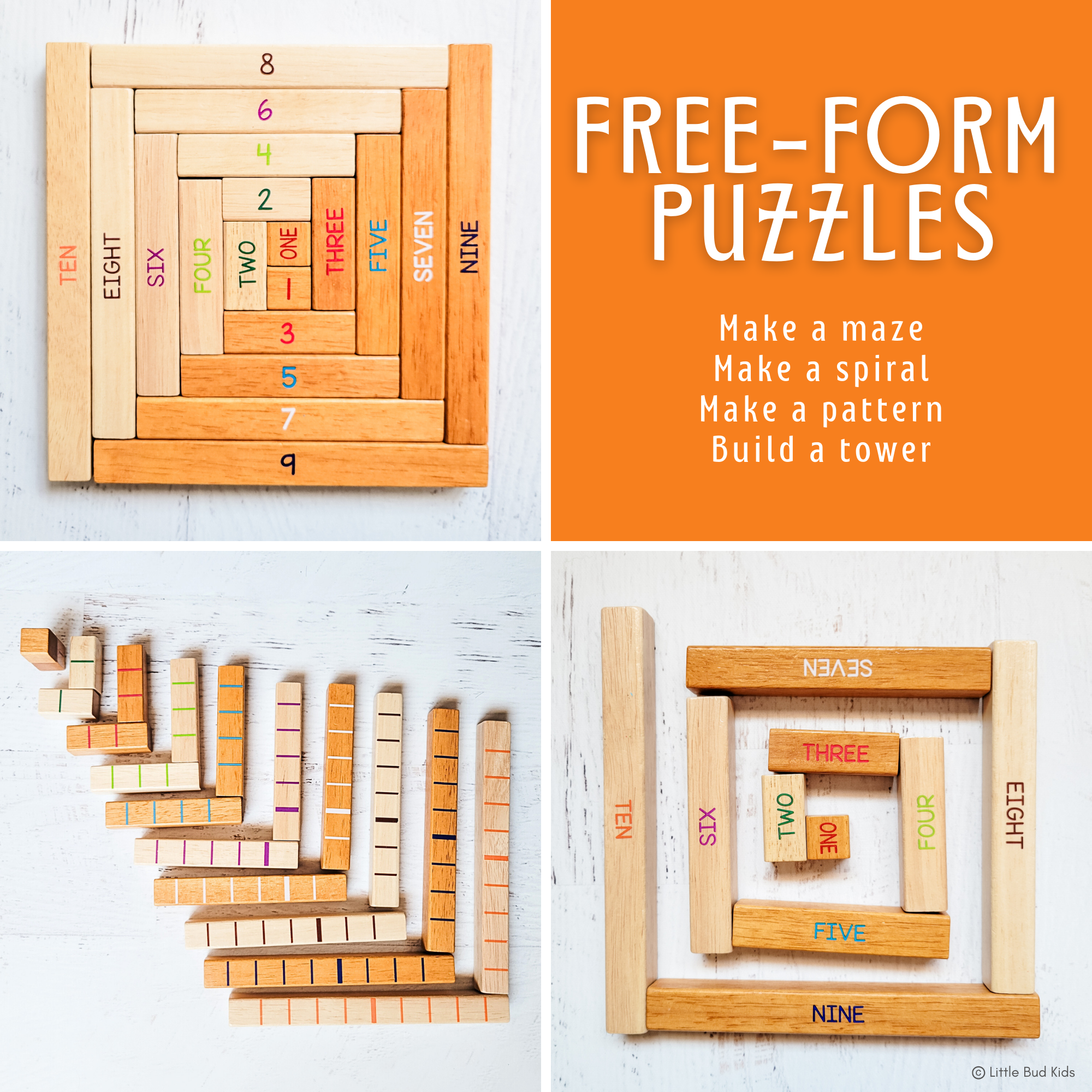 Little Bud Kids - Wholesale Brain Game - Kids - Number Bond Addition Math Toy - House of Number Buddies 3