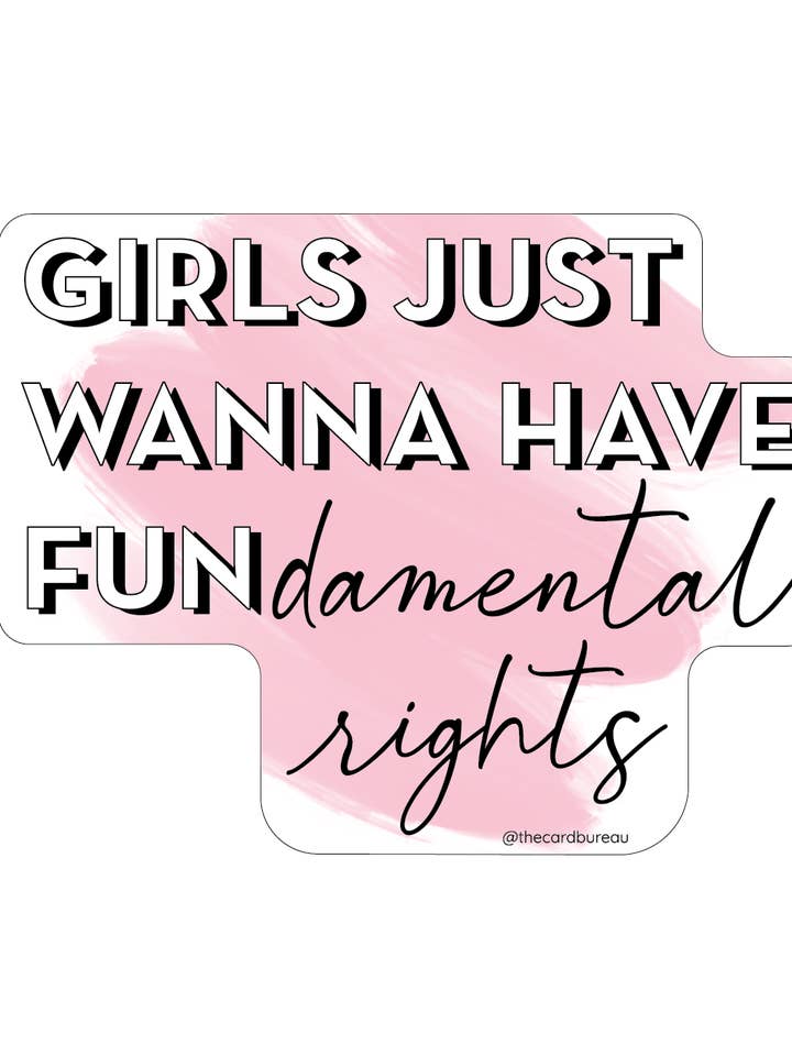 Fundamental Rights Pro-Roe Sticker for wholesale by The Card Bureau