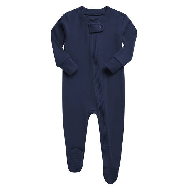 Modal Navy Baby Footie for wholesale by Vaenait Baby