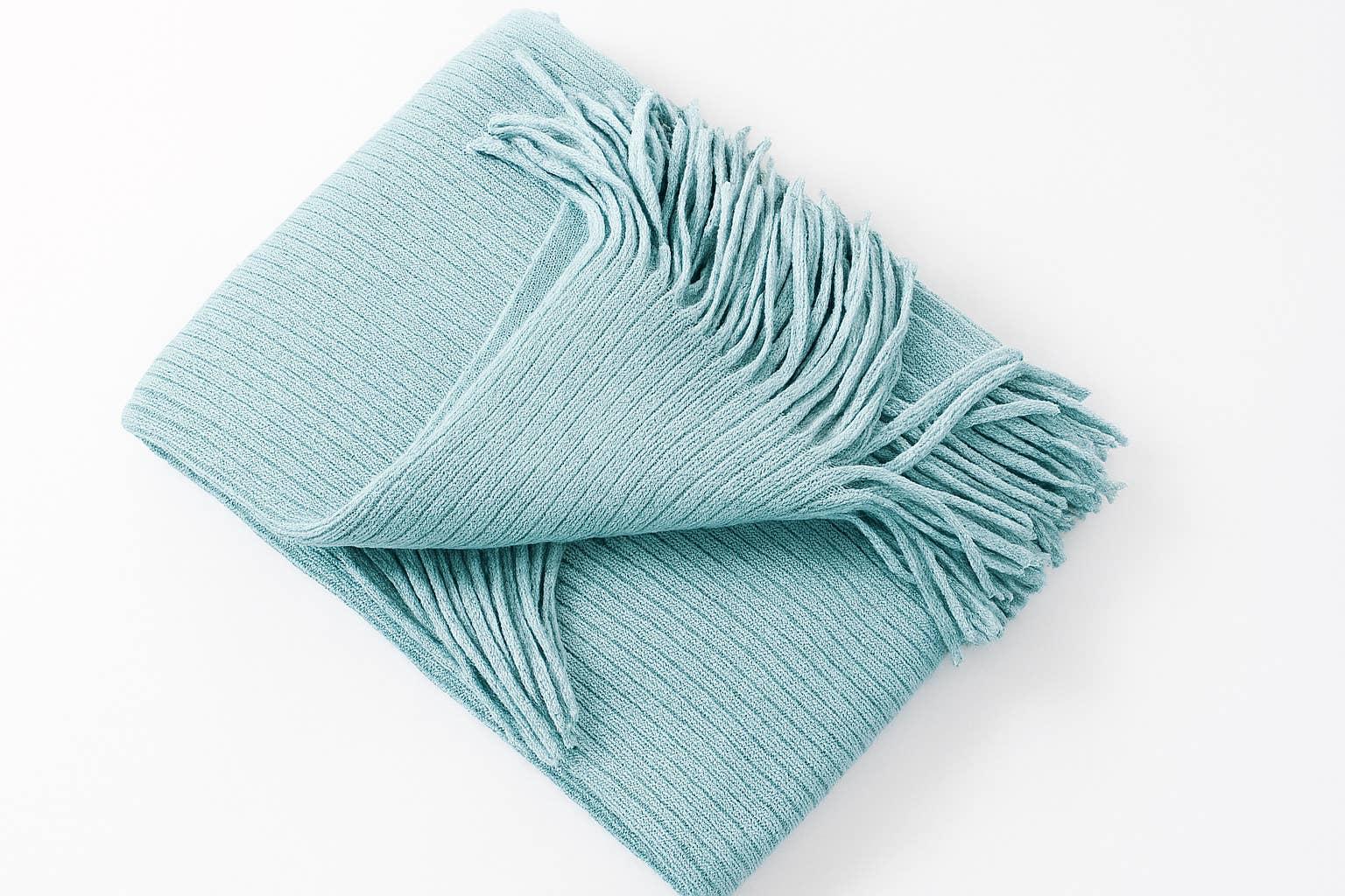 Fennco Styles - Wholesale Throw blanket - Faux Cashmere Soft 50"x60" Throw Blanket - Aqua
