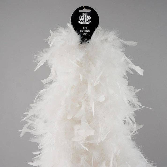 Zucker Feather Products - Vendita all'ingrosso Costume di carnevale - Donna - Chandelle Boa di Piume - Pesante - Bianco3