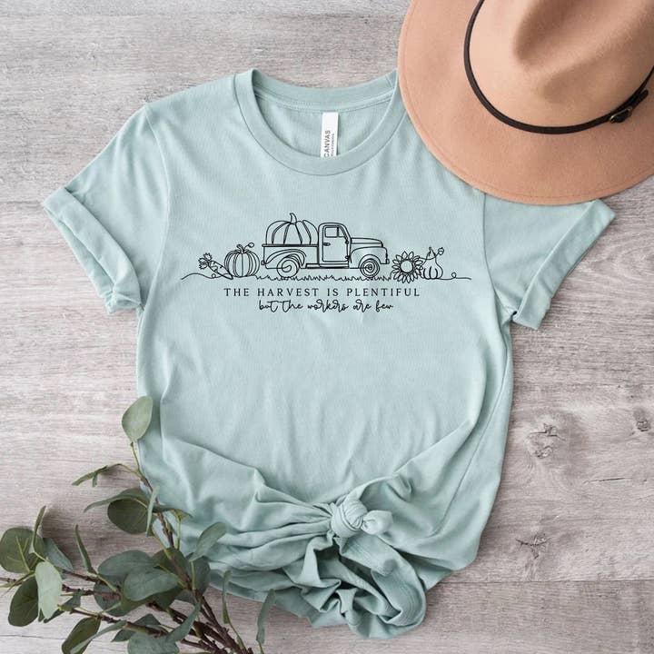 The Harvest is Plentiful But The Workers Are Few Shirt for wholesale by Himalayan Hymns