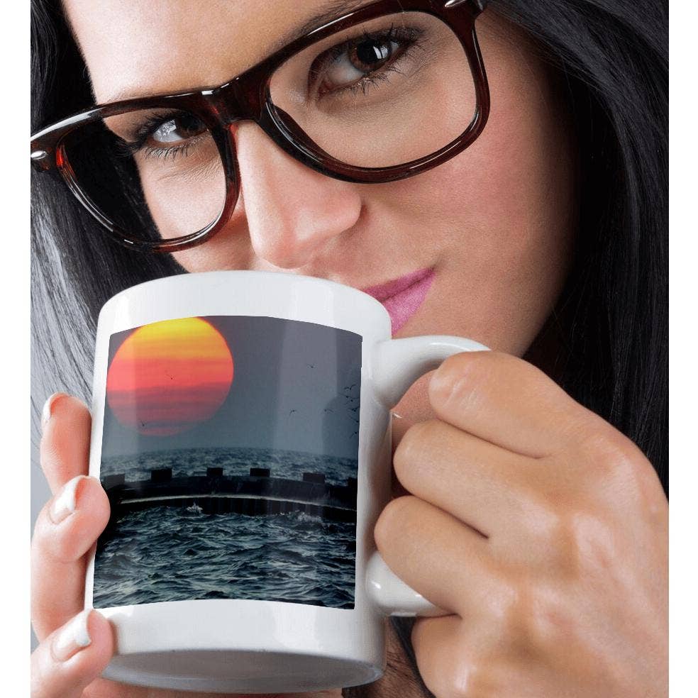 3dRose – wholesale Coffee mug – 3dRose, Beautiful sunset over Lake Michigan in Grand Haven, Mug9