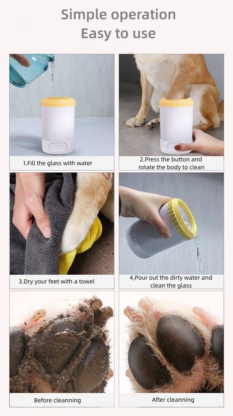 VIGOR - Wholesale Pet Grooming Aid - Dog - Pet Paw Washing Accesories Cup Dog Paw Cleaner Ideal Gift(105