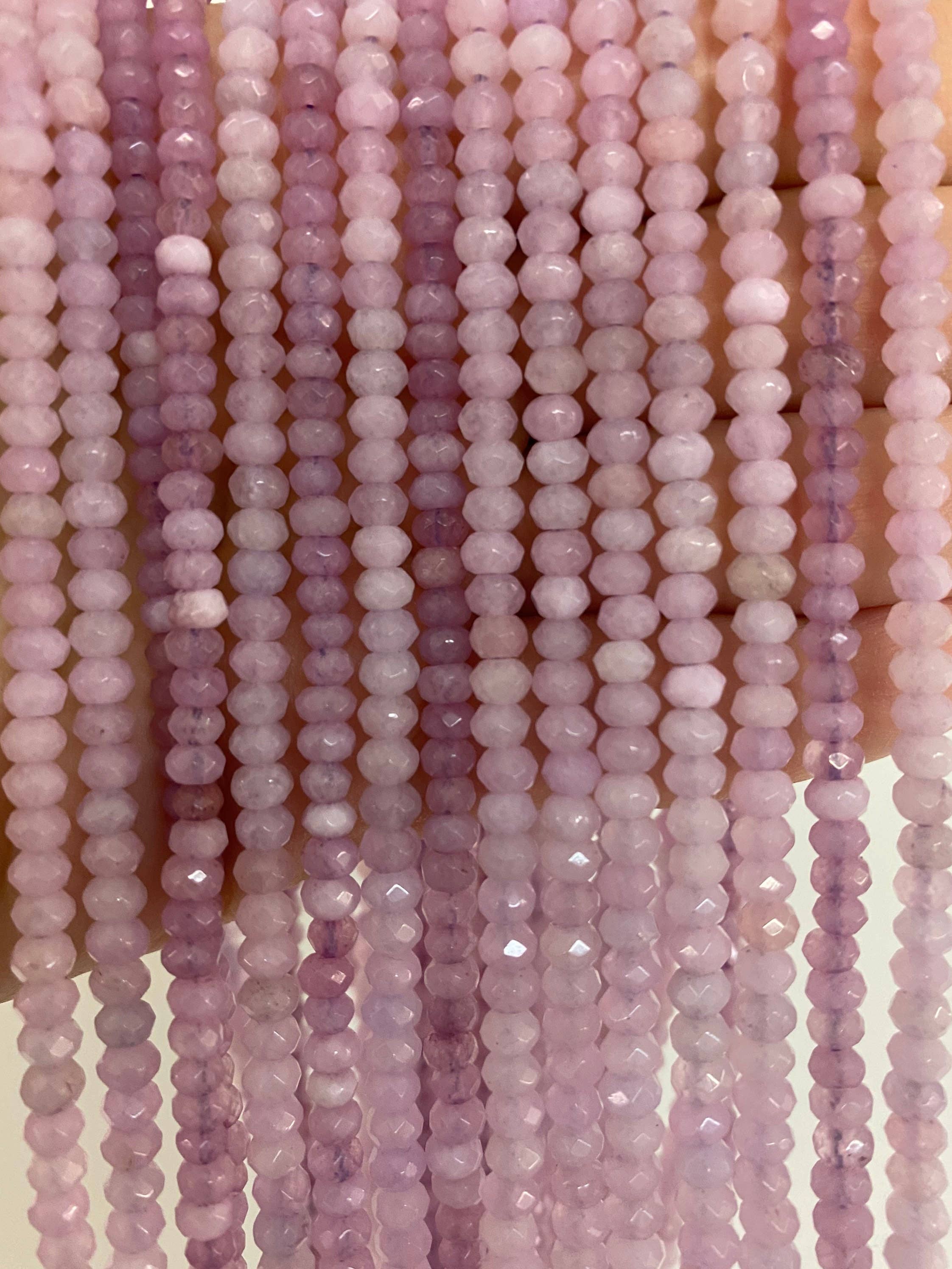 The Bead Bazaar - Wholesale Beads - Multicolor Bright Faceted Spacer Accent Beads, Dyed Jade Rondelle Beads, Small Beads, Bulk Beads For Jewelry Making, Jewelry Supplies, Disc Beads4