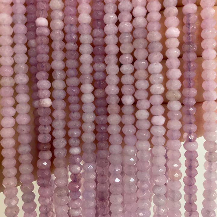 The Bead Bazaar - Wholesale Beads - Multicolor Bright Faceted Spacer Accent Beads, Dyed Jade Rondelle Beads, Small Beads, Bulk Beads For Jewelry Making, Jewelry Supplies, Disc Beads4