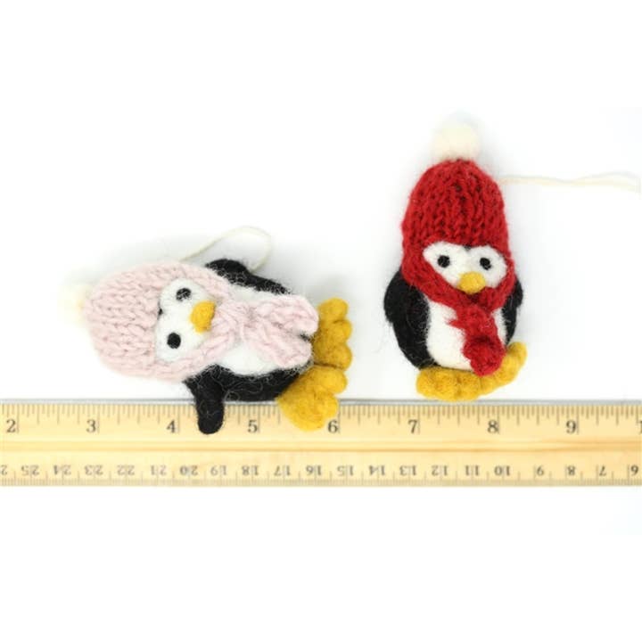 The Felt Pod - Wholesale Ornament - Felt Christmas Felted Penguin 7