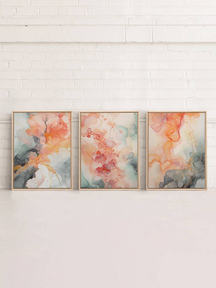 KALEIDOSCOPE, oeuvre sur toile imprimée pour la vente par Oleka Canvas