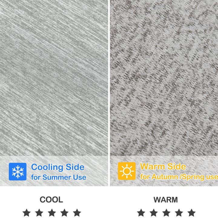 JML – Cobertor de cama por atacado – Cobertor de resfriamento para uso em todas as estações e dormentes quentes (cinza)2