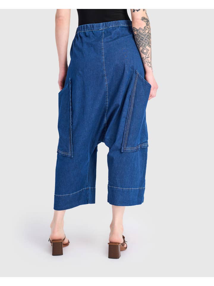 Ace Harem Pants, Denim for wholesale on Faire2