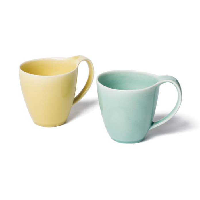 Vag Pair Mug Cup (Yellow × Green) for wholesale by POTPURRI
