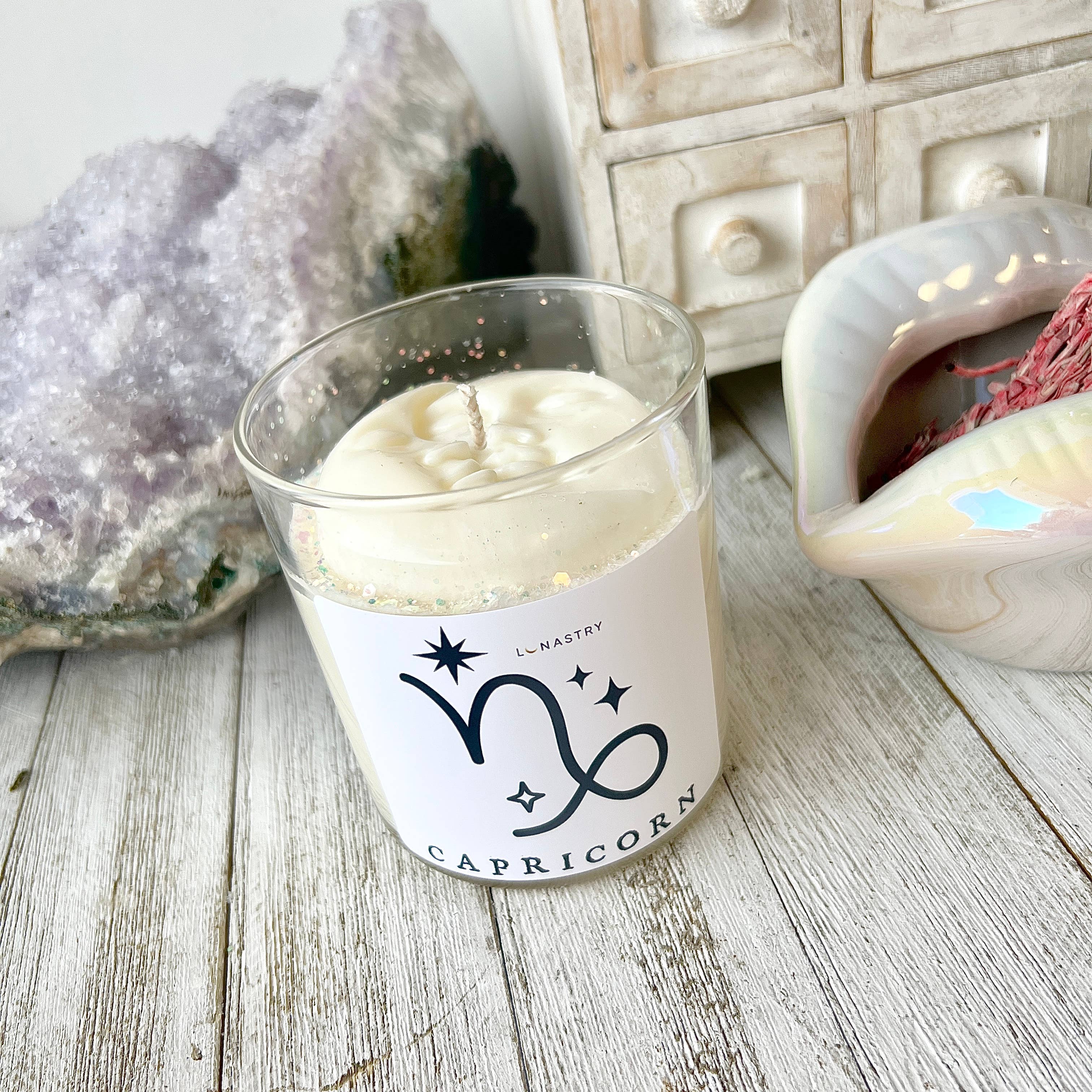Lunastry - Wholesale Jar/filled candle - Capricorn Lune Zodiac Candle1