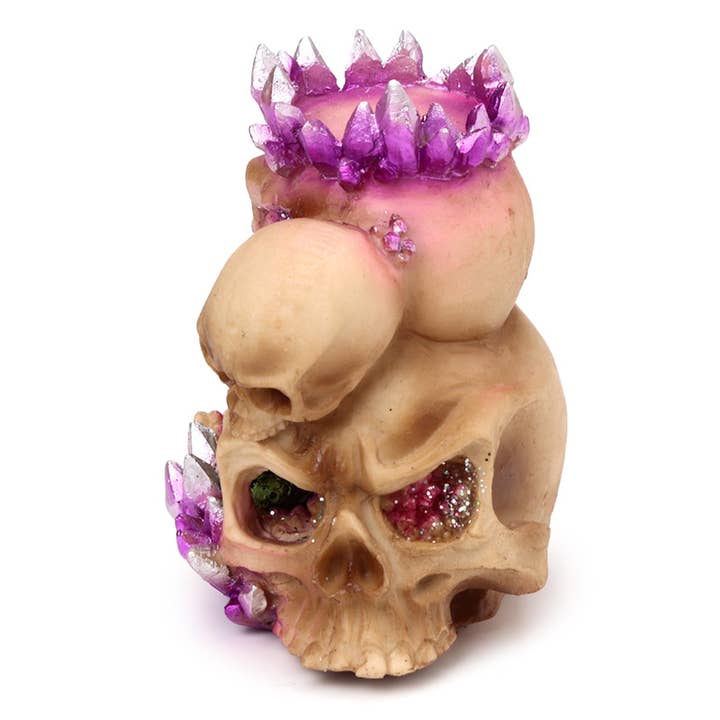 Puckator Ltd - Wholesale Candle Holder - Elements Baby Dragon Crystal Skull Cave Tea Light Holder